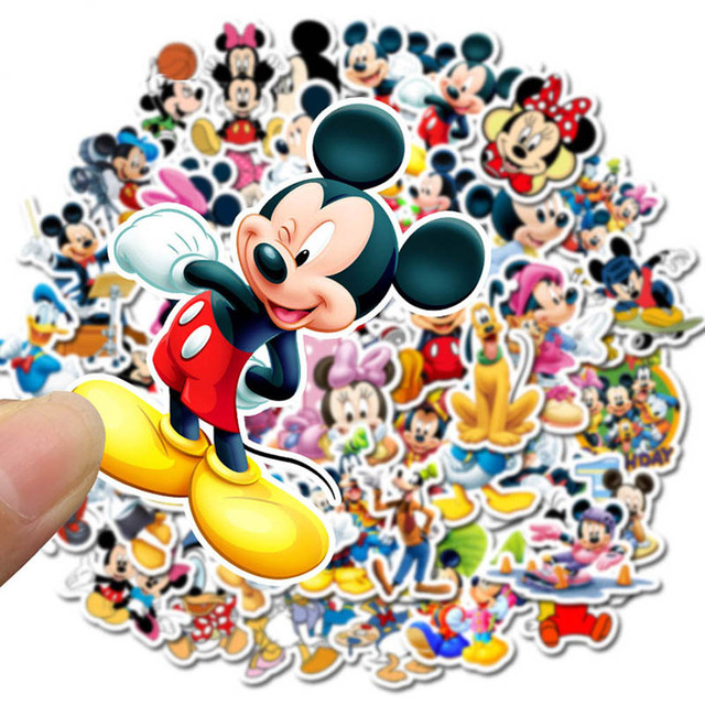 10/30/50pcs Disney Mickey Mouse And Donald Duck Stickers Aesthetic For  Laptop Water Bottle Fridge Kid Cartoon Decals Sticker - Sticker - AliExpress